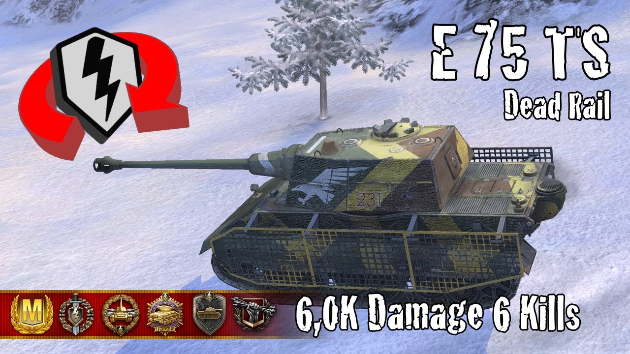 E 75 TS | 6,0K Damage 6 Kills | WoT Blitz Replays - YouTube