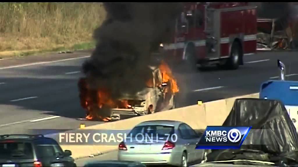 Interstate 70 reopens after fiery crash - YouTube