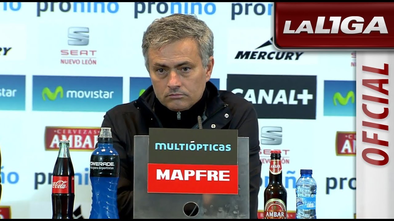 Rueda de Prensa de Mourinho tras el Real Zaragoza (11) Real Madrid HD YouTube