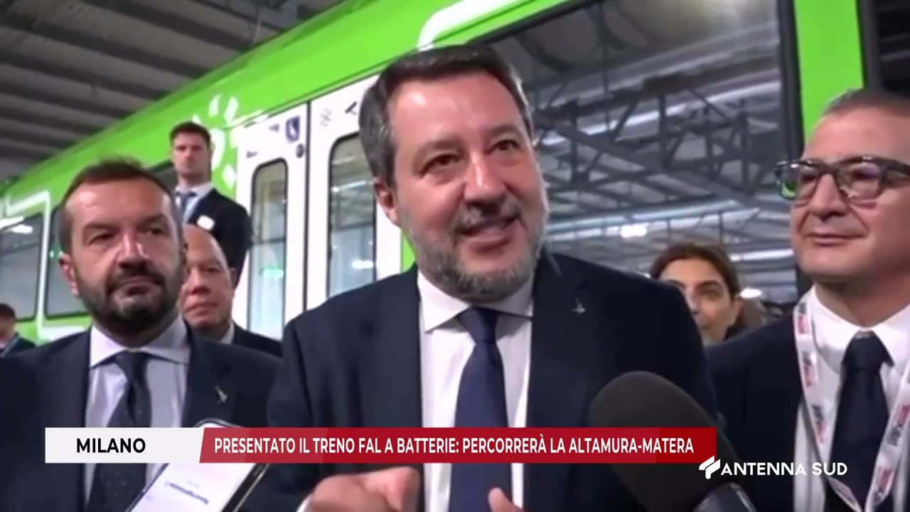 02 OTTOBRE 2025   MILANO   PRESENTATO IL TRENO FAL A BATTERIE PRECORRERÀ LA ALTAMURA MATERA
