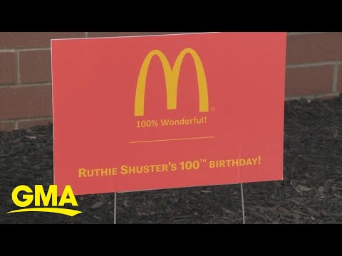 McDonald’s employee celebrated for her upcoming 100th birthday l GMA