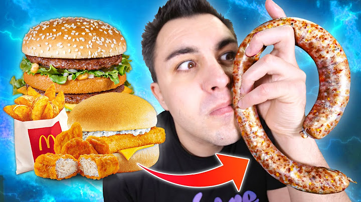 Faire des SAUCISSES XXL avec un MCDO ! (Big mac, nuggets)