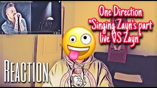 MAC REACTS: One direction singing Zayn's part live Vs Zayn - Must Watch | Rapper's Reaction!!!