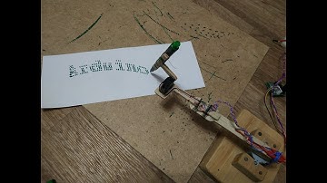 The simplest semiautomatic Arduino plotter (1 stepper + 1 servo) | Простейший плоттер на Ардуино