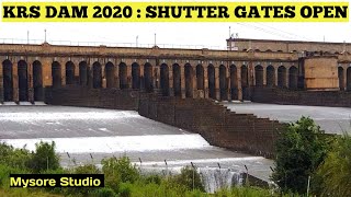 KRS Dam Gates Open Water release KRS Dam (Aug 2020) Dams Karnataka Mandya tourism