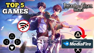 TOP 5 OFFLINE HIGH GRAPHICS ATTACK ON TITAN GAMES FOR ANDROID IN 2021||CONSOLE LIKE GAMES screenshot 3