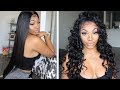 TRANSFORMING SILKY STRAIGHT  HAIR  TO CURL DEEP WAVE HAIR ???