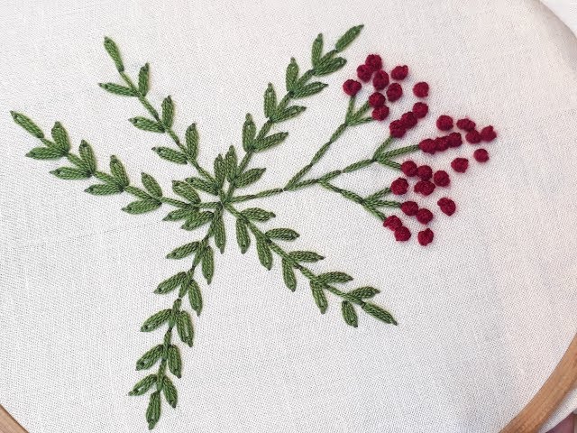 Hand embroidery French knot stitch | French knot stitch tutorial