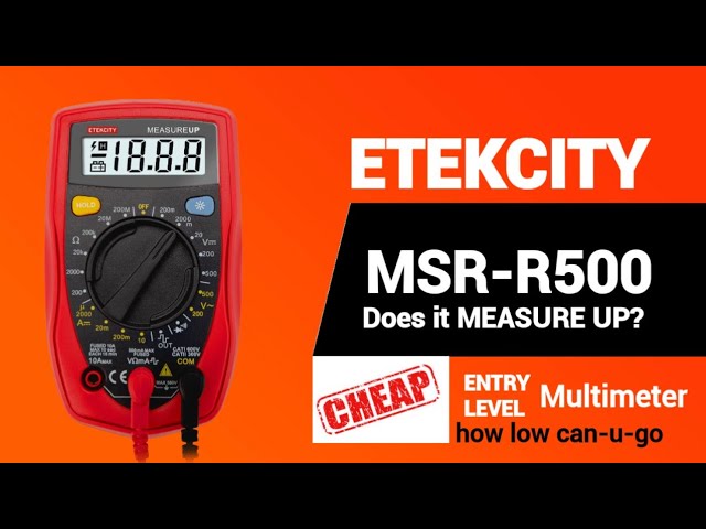 How To: Etekcity Multimeter (MSR-R500) 