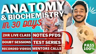 Complete Anatomy & Biochemistry In 30 Day  | Live class crash course for university exams