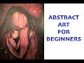 Mothers love abstract modern art figurative painting tutorial
