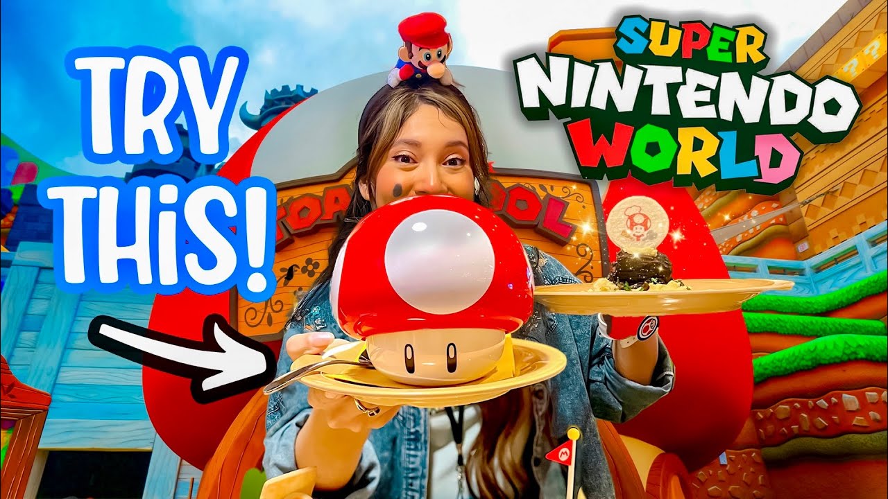 Еда, которую обязательно нужно попробовать в Super Nintendo World | Land официально открыта! Univ...