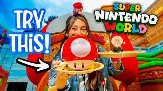 A MUST TRY Food At Super Nintendo World | Land Officially Opens ! Universal Studios Hollywood