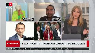 NEWS PASS. FIREA PROMITE TINERILOR CARDURI DE REDUCERI. N. DAN, 35%, PIEDONE, 27%, FIREA, 23%. P1