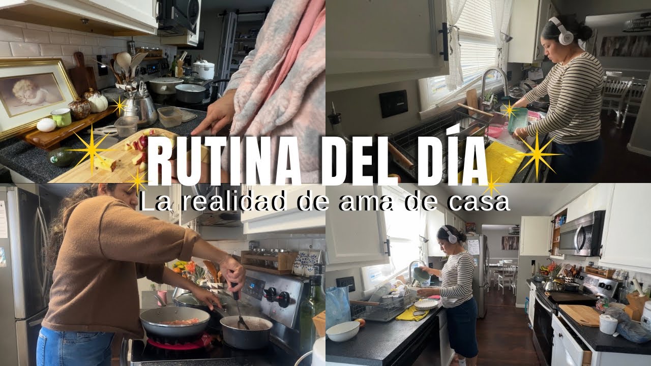 RUTINA DEL DÍA COMO AMA DE CASA 🏠| COCINA CONMIGO 🥘| YA NO QUIERE LUNCH 🙄| 