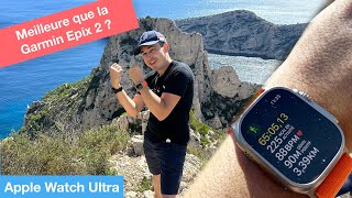 Test Apple Watch Ultra vs Series 8 vs SE vs Garmin Epix 2, dans les calanques !