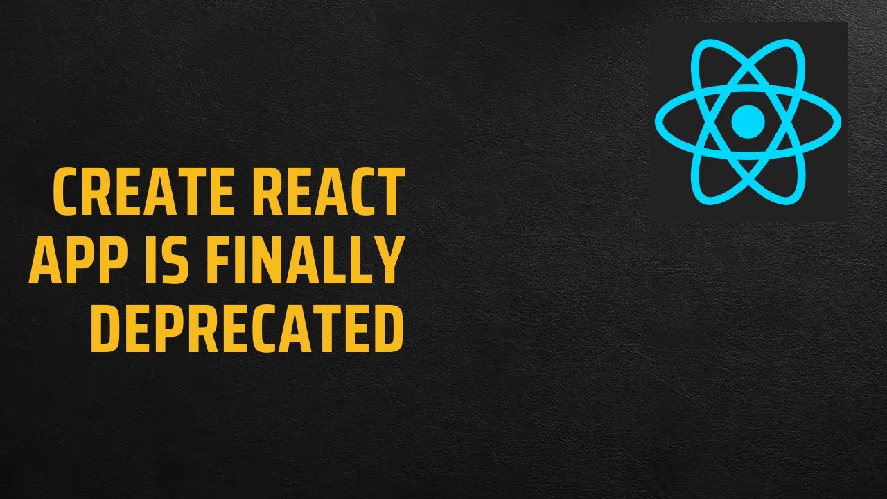Create React App is finally deprecated - YouTube