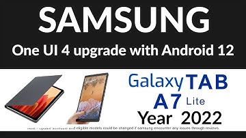 Know when Samsung Galaxy Tab A7 Lite will get One UI 4 upgrade with Andoid 12 software update