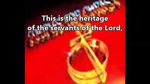 Heritage Of The Servants Video by Gerry Yee