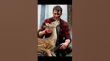 man saves deer caught in fire #rescueanimals #wildliferescue #saveanimal #rescue #saves #aishort