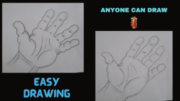 How to draw hand/hands for beginners Hand drawing basics easy step-by-step tutorial with pencil