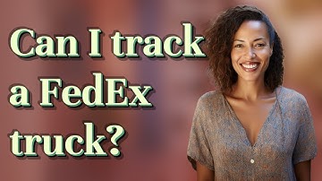 Can I track a FedEx truck?