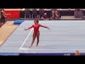 Jordan Chiles FX + her parents cheering, Olympic Trials Day 2 (06.27.21)