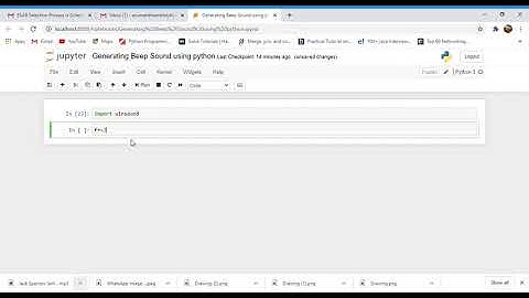 Generating Beep Sound using python | C O D E with A R U N