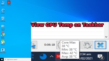 View CPU Temperature on Taskbar in Windows 10 [CPU Temperature]