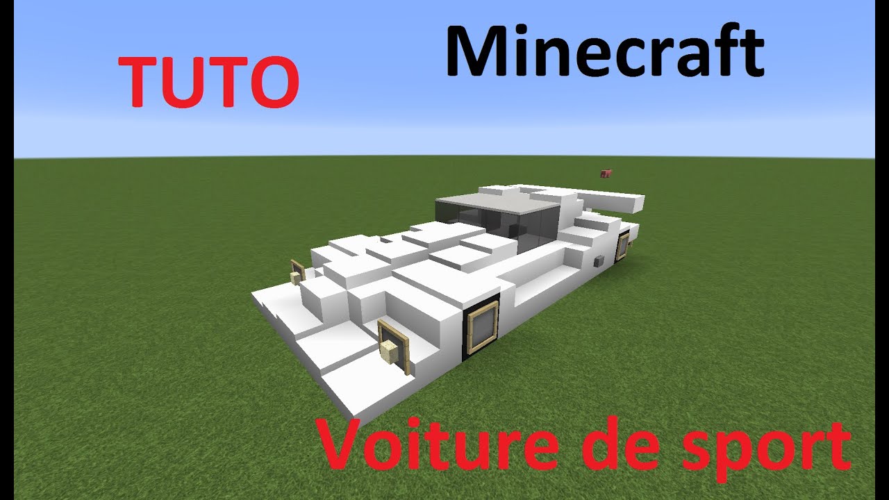 [Minecraft] Tuto voiture de sport / minecraft sports car 