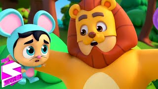 Singa dan tikus | Lagu anak anak | Video edukasi anak | Super Supremes Indonesia | Kartun anak
