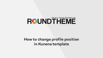 Change profile position in Kunena template