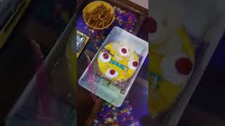 Pineapple Cake ||Happy Birthday to you 🎂🎂🎂🎂||Have Fun with Noor and Naaz Fatima #Shorts.