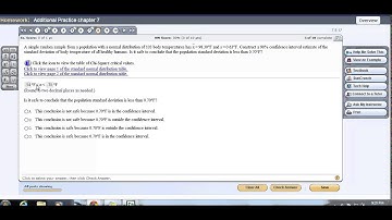 Using StatCrunch to find confidence intervals for Standard Deviation