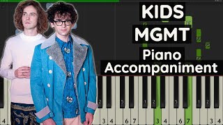 MGMT - Kids - Piano Tutorial