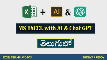 How to Integrate AI & Chat GPT With Excel తెలుగులో | Excel Telugu #excel