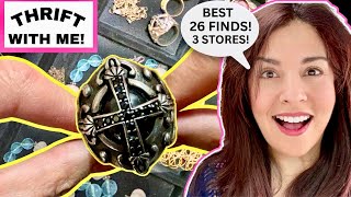 Thrift With Me! HOW TO Find The Best Vintage Jewelry At Church Thrift Stores!
