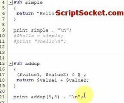 Perl Tutorial 91 - Returning Values from Subroutines