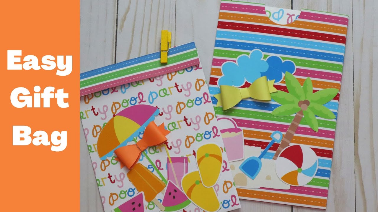 Easy Gift Bag Tutorial YouTube