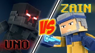 Uno VS Ejen Zain [Ejen Ali MINECRAFT Fanmade Animation Parody] [4K] (with Behind The Scenes)