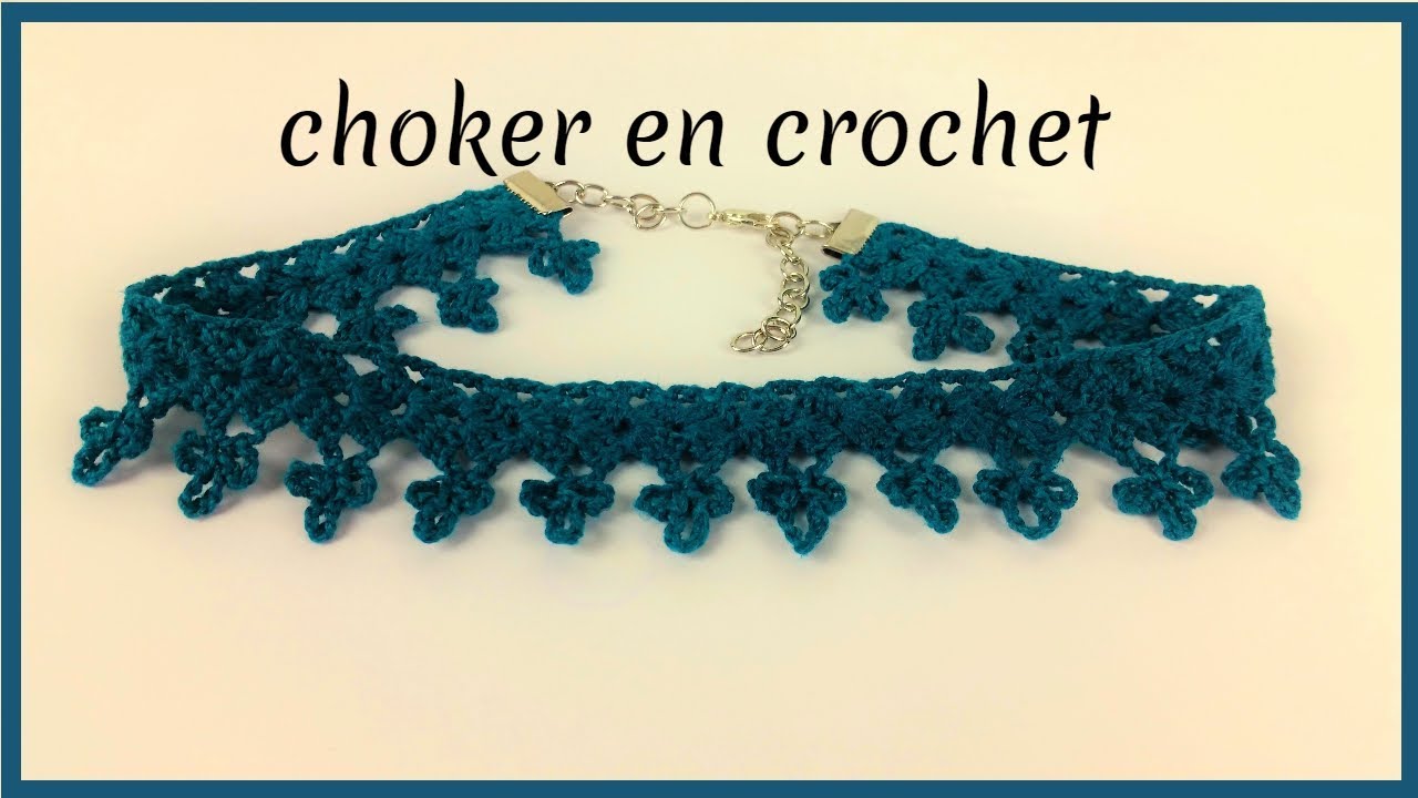 choker en crochet/gargantilla en gancho