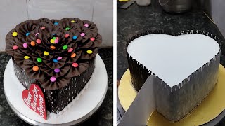 Morden Black Forest Cake Recipe |Blacks Forest Cake |Amazing Heart Shape Black Forest Cake Design