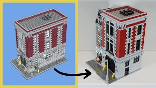 LEGO Ghostbusters Firehouse Headquarters 75827 Optimized Into a 32x32 Modular Building