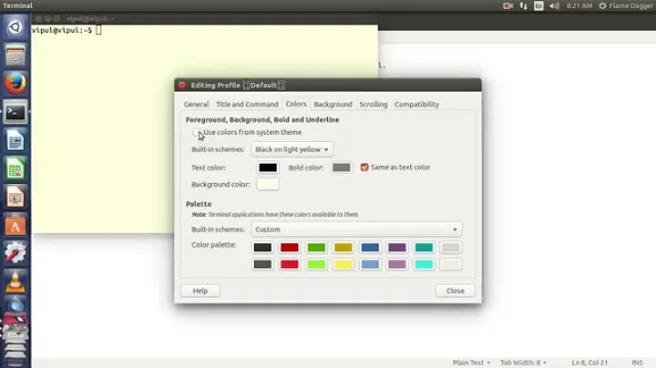 How To Change Terminal Background Colour In Ubuntu