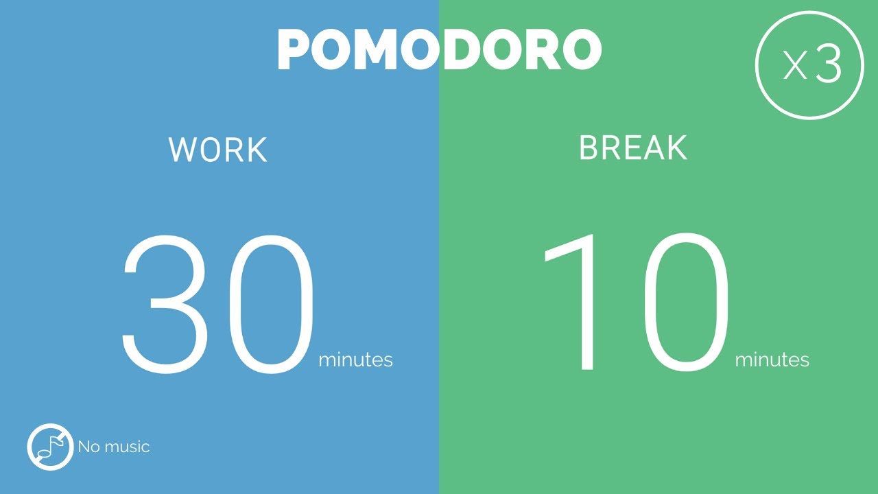 25 / 5  Pomodoro Timer - 2 hours study || No music - Study for dreams - Deep focus - Study timer