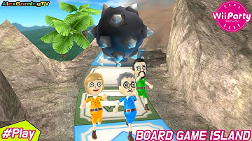Wii party - Board Game Island (Master CPU, Eng Sub) Player My Grandpa vs Sakura vs Victor vs Alisha