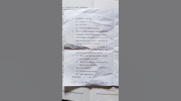 FUNDAMENTALS OF COMPUTER question paper #shorts #mjpru