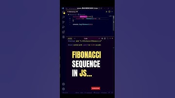 Try Fibonacci Sequence in JavaScript 😋😋😋  #shorts #shortvideo #youtubeshorts