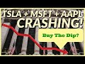 Tesla (TSLA) Apple (AAPL) Microsoft (MSFT) Stocks CRASH! Time To Buy The Dip?