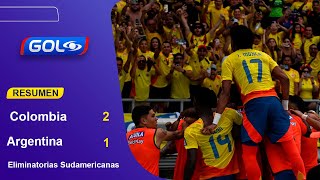 Thumbnail for Colombia (2) - (1) Argentina - resumen y goles James Rodríguez, Yerson Mosquera y Nicolás González